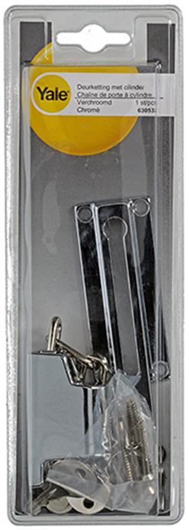 Yale 1019213 - deurketting + cil, nikk. ypeltn67731cp | 5 stuks