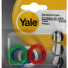 Yale 1019215 - 4 sleutelkenringen plastiek div. kleuren | 10 stuks