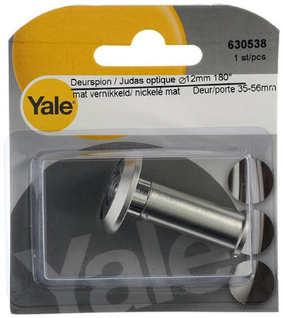 Yale 1019216 - deurspion 180° mat vernikkeld ø12mm | 3 stuks