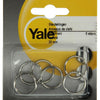 Yale 1019217 - 6 sleutelringen 20mm | 10 stuks