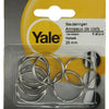 Yale 1019223 - 6 sleutelringen 25mm | 10 stuks