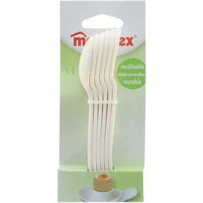 Metaltex eierlepels kunststof 12,5cm set a 6 stuks