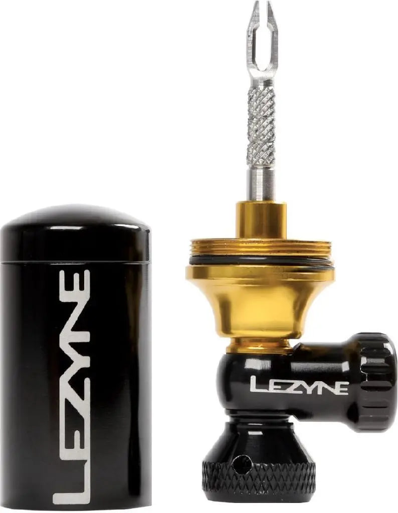 Lezyne co2 tubeless blaster black-gold