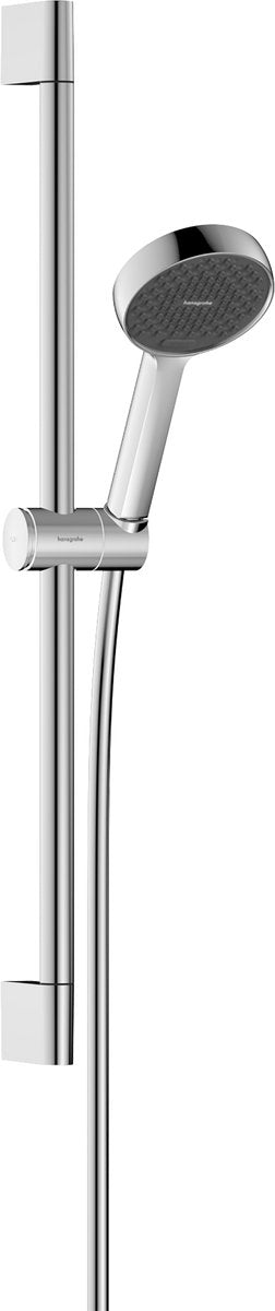 Hansgrohe activera s - doucheset - ecosmart+ waterbesparend - select-knop bediening - 95mm maat - met glijstang 65 cm - 2 straalfuncties - chroom