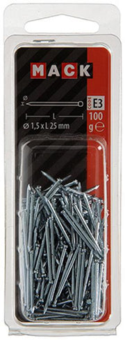 Mack 1017157 - nagel ronde kop staal verzinkt100 gr 1,5 x 25 mm | 5 stuks - afbeelding 3