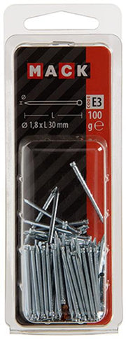 Mack 1017158 - nagel ronde kop staal verzinkt100 gr 1,8 x 30 mm | 5 stuks - afbeelding 2