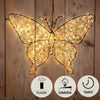 Anna's collection verlichte vlinder 43cm 600led ip44 met flitsfunctie timer dimmer