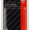 Mack 1017186 - stalen ribnagel vk st.gehard + verz.20 st 2,7 x 30 mm | 10 stuks