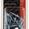 Mack 1017202 - schalienagel staal verzinkt 100 gr 3,0 x 25 mm | 5 stuks