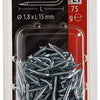 Mack 1017207 - kram staal verzinkt 75 gr 1,8 x 15 mm | 5 stuks