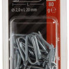 Mack 1017208 - kram staal verzinkt 80 gr 2,0 x 20 mm | 5 stuks