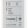 Mack 1017222 - spaanplaatschroef vz kop geelverz.40 st 3,5 x 16 mm | 10 stuks