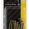 Mack 1017236 - spaanplaatschroef vz kop geelverz.16 st 4,0 x 45 mm | 10 stuks