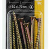 Mack 1017239 - spaanplaatschroef vz kop geelverz.10 st 4,0 x 70 mm | 10 stuks