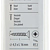 Mack 1017240 - spaanplaatschroef vz kop geelverz.26 st 4,5 x 16 mm | 10 stuks