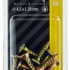 Mack 1017241 - spaanplaatschroef vz kop geelverz.24 st 4,5 x 20 mm | 10 stuks