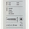 Mack 1017241 - spaanplaatschroef vz kop geelverz.24 st 4,5 x 20 mm | 10 stuks
