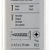 Mack 1017248 - spaanplaatschroef vz kop geelverz.11 st 4,5 x 55 mm | 10 stuks