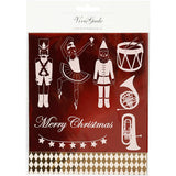 Https: www.cchobby.nl deco-folie-en-transfer-vel-notenkraker-kerstman-en-ballerina-vel-15x15-cm-goud-rood-wit-4-vel-1-doos - afbeelding 2