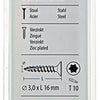 Mack 1017281 - spaanplschr.vzkop-zelfb. geelverz. 50 st 3,0 x 16 mm | 10 stuks