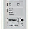 Mack 1017282 - spaanplschr.vzkop-zelfb. geelverz. 45 st 3,0 x 20 mm | 10 stuks