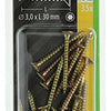 Mack 1017284 - spaanplschr.vzkop-zelfb. geelverz. 35 st 3,0 x 30 mm | 10 stuks