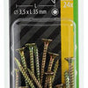 Mack 1017289 - spaanplschr.vzkop-zelfb. geelverz .24 st 3,5 x 35 mm | 10 stuks