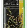 Mack 1017292 - spaanplschr.vzkop-zelfb. geelverz. 35 st 4,0 x 16 mm | 10 stuks