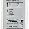 Mack 1017293 - spaanplschr.vzkop-zelfb. geelverz. 30 st 4,0 x 20 mm | 10 stuks