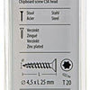 Mack 1017302 - spaanplschr.vzkop-zelfb. geelverz.20 st 4,5 x 25 mm | 10 stuks