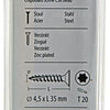 Mack 1017304 - spaanplschr.vzkop-zelfb. geelverz.16 st 4,5 x 35 mm | 10 stuks