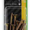 Mack 1017306 - spaanplschr.vzkop-zelfb. geelverz.13 st 4,5 x 45 mm | 10 stuks