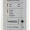 Mack 1017307 - spaanplschr.vzkop-zelfb. geelverz.12 st 4,5 x 50 mm | 10 stuks