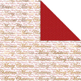Https: www.cchobby.nl design-papier-merry-christmas-en-stippen-vel-30-5x30-5-cm-180-gr-goud-3-vel-1-doos - afbeelding 1