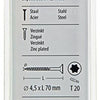 Mack 1017309 - spaanplschr.vzkop-zelfb. geelverz. 9 st 4,5 x 70 mm | 10 stuks