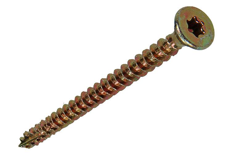 Mack 1017314 - spaanplschr.vzkop-zelfb. geelverz. 8 st 5,0 x 60 mm | 10 stuks