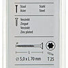 Mack 1017315 - spaanplschr.vzkop-zelfb. geelverz. 7 st 5,0 x 70 mm | 10 stuks