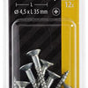 Mack 1017331 - schroef met kopboring staal verz. 12 st 4,5 x 35 mm | 10 stuks