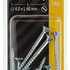 Mack 1017356 - houtschroef verzonken kop verz14 st 4,0 x 40 mm | 10 stuks