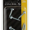Mack 1017369 - houtschroef bolkop staal verzinkt 20 st 3,5 x 16 mm | 10 stuks
