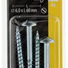 Mack 1017382 - houtschroef bolkop staal verzinkt 4 st 6,0 x 60 mm | 10 stuks