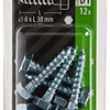 Mack 1017402 - houtdraadbout staal verzinkt 12 st 6 x 30 mm | 10 stuks