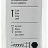 Mack 1017402 - houtdraadbout staal verzinkt 12 st 6 x 30 mm | 10 stuks