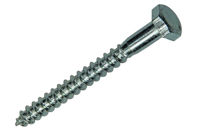 Mack 1017406 - houtdraadbout staal verzinkt 8 st 6 x 60 mm | 10 stuks