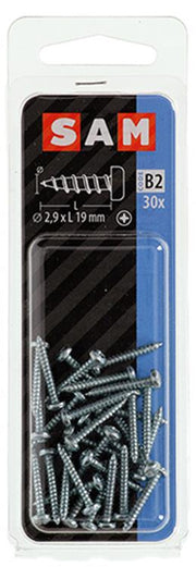 Mack 1017436 - zelftappende schroef cyl kop verz. 30st 2,9 x 19 mm | 10 stuks - afbeelding 2