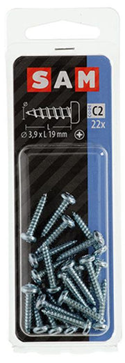 Mack 1017444 - zelftappende schroef cyl kop verz. 22st 3,9 x 19 mm | 10 stuks - afbeelding 2