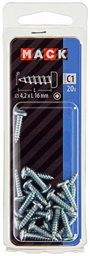 Mack 1017447 - zelftappende schroef cyl kop verz. 20st 4,2 x 16 mm | 10 stuks - afbeelding 2