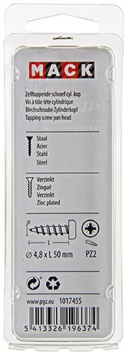 Mack 1017455 - zelftappende schroef cyl kop verz. 7 st 4,8 x 50 mm | 10 stuks - afbeelding 3