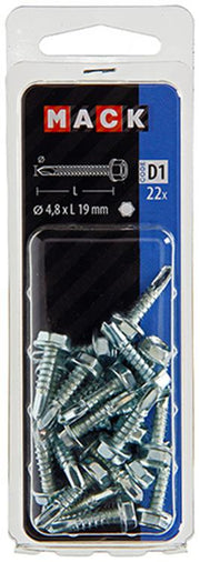 Mack 1017476 - zelfborende schroef zesk.kop verz. 22st 4,8 x 19 mm | 10 stuks - afbeelding 2