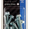 Mack 1017477 - zelfborende schroef zesk.kop verz. 20st 4,8 x 25 mm | 10 stuks
